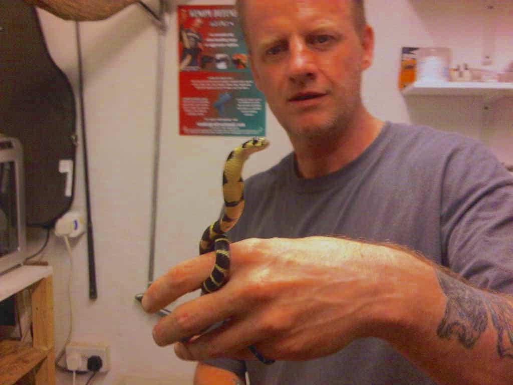 Snake handler turns old golf clubs into handling hooks to help